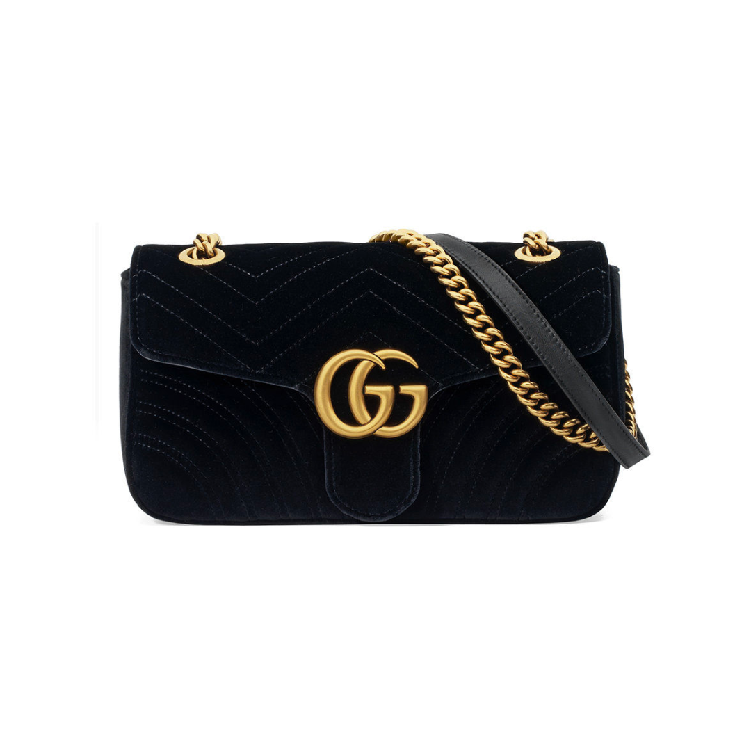 GUCCI MARMONT VELVET FLAP BAG