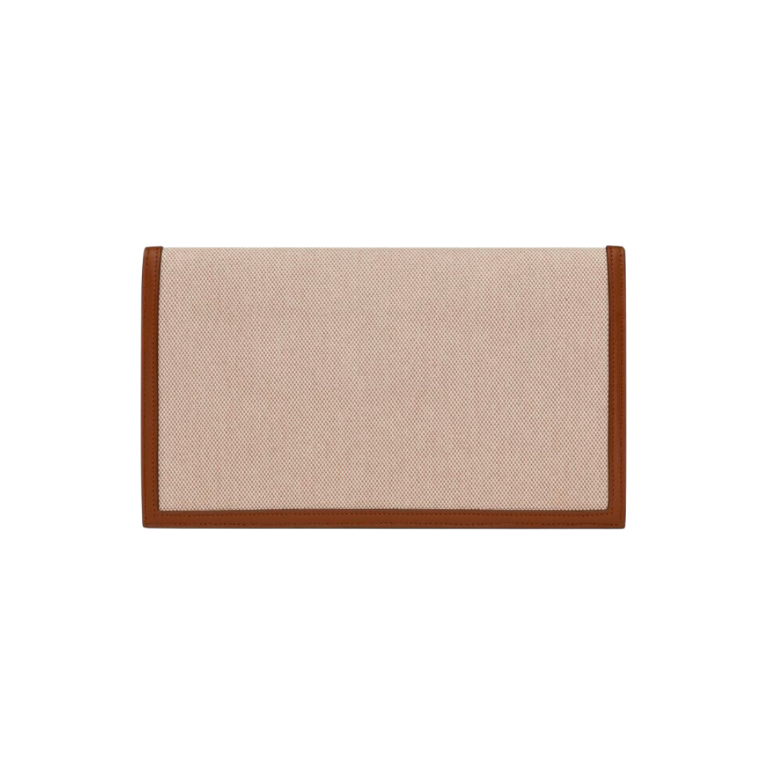 SAINT LAURENT UPTOWN CANVAS CLUTCH