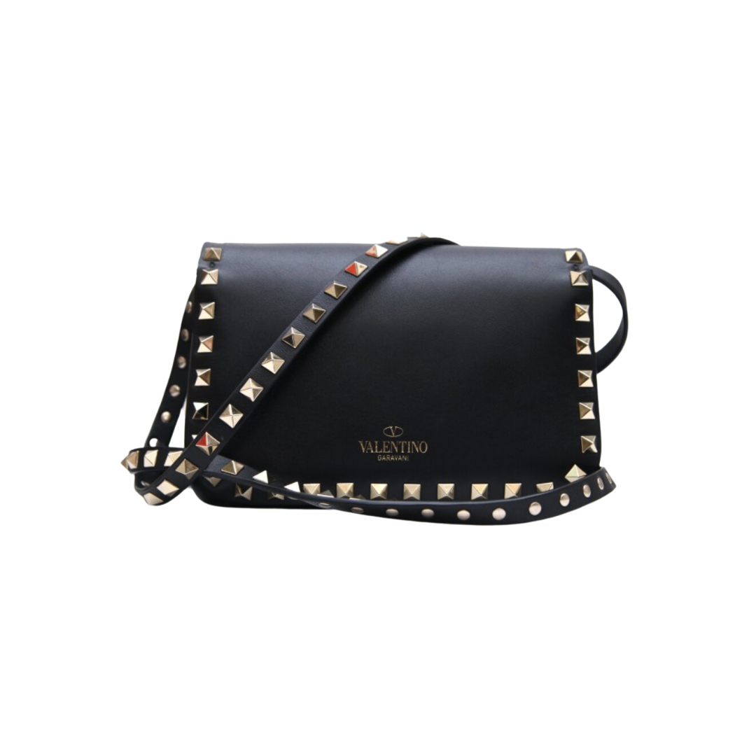 VALENTINO STUDDED SLING BAG Front Row Style