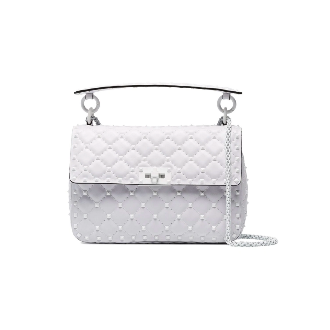 Valentino white studded bag hotsell