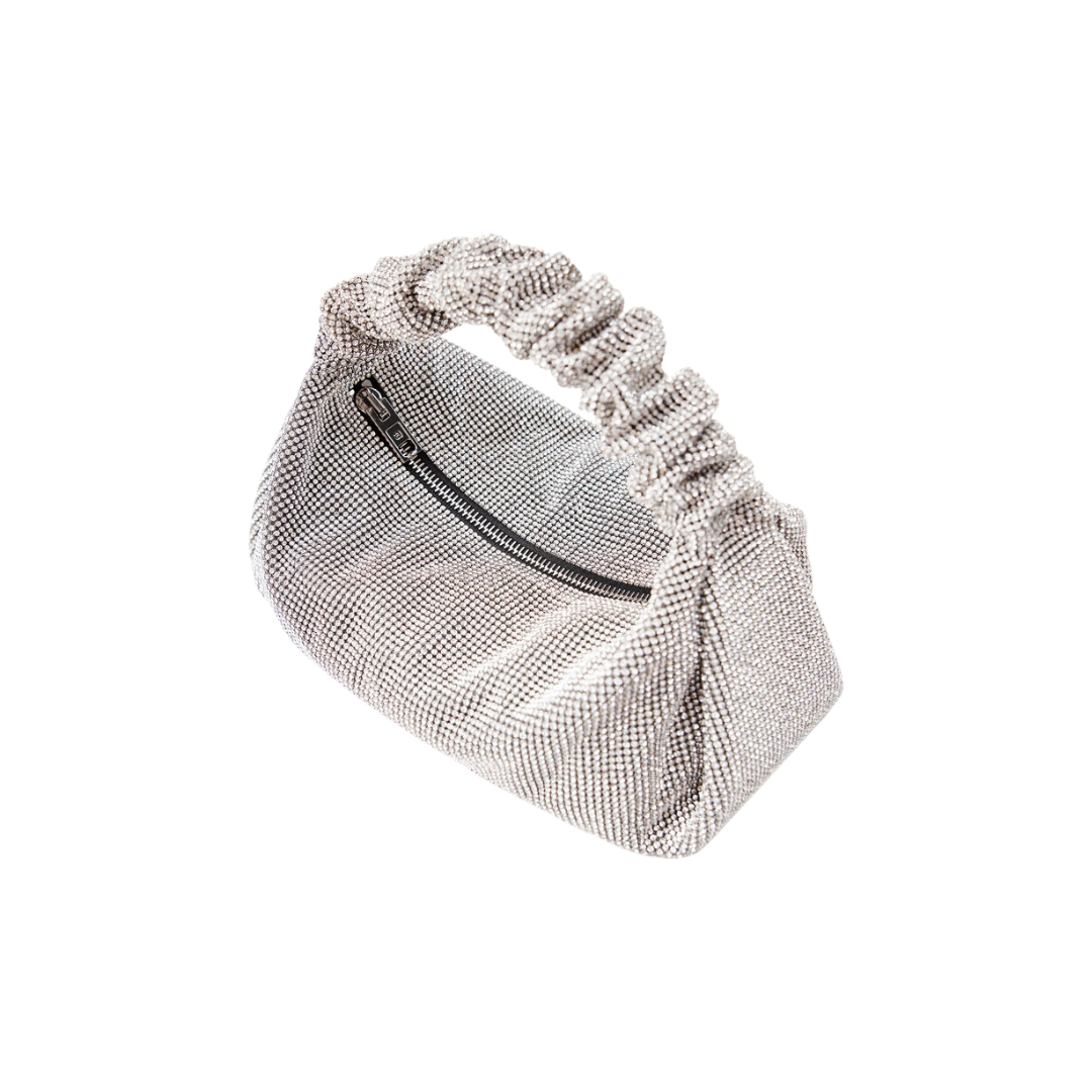 ALEXANDER WANG CRYSTAL MESH SCRUNCHIE BAG