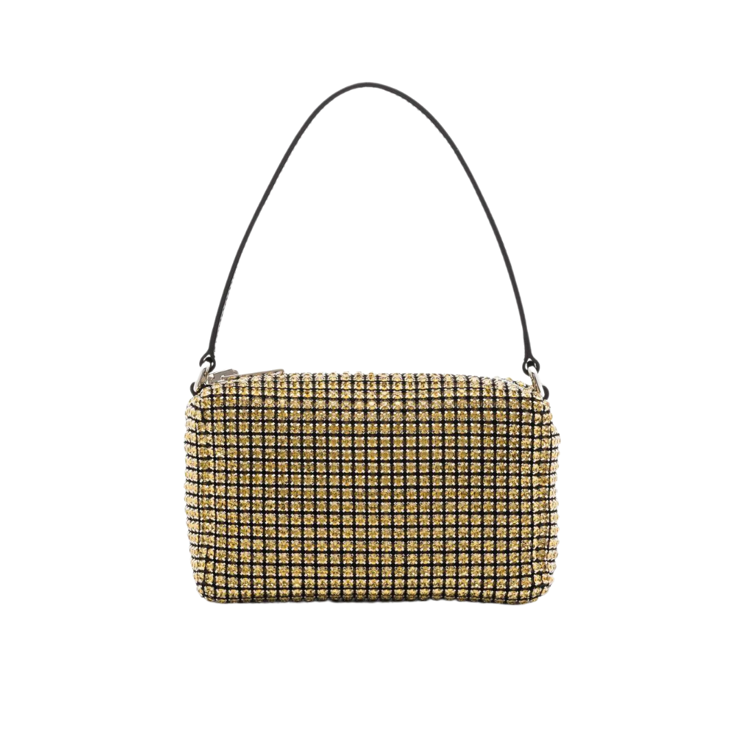 ALEXANDER WANG HEIRESS BAG IN CRYSTAL MESH (YELLOW)