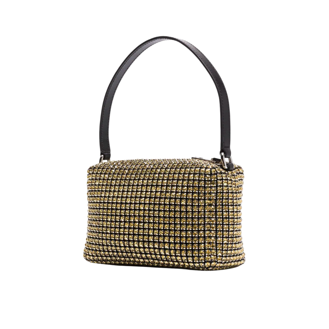 ALEXANDER WANG HEIRESS BAG IN CRYSTAL MESH (YELLOW)