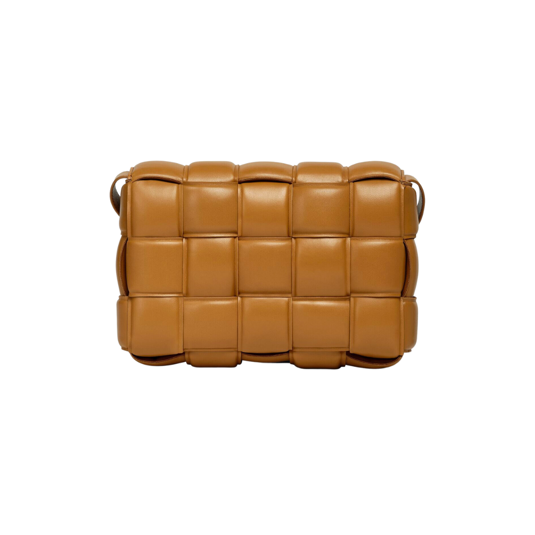 BOTTEGA VENETA CARAMEL PADDED CASSETTE BAG