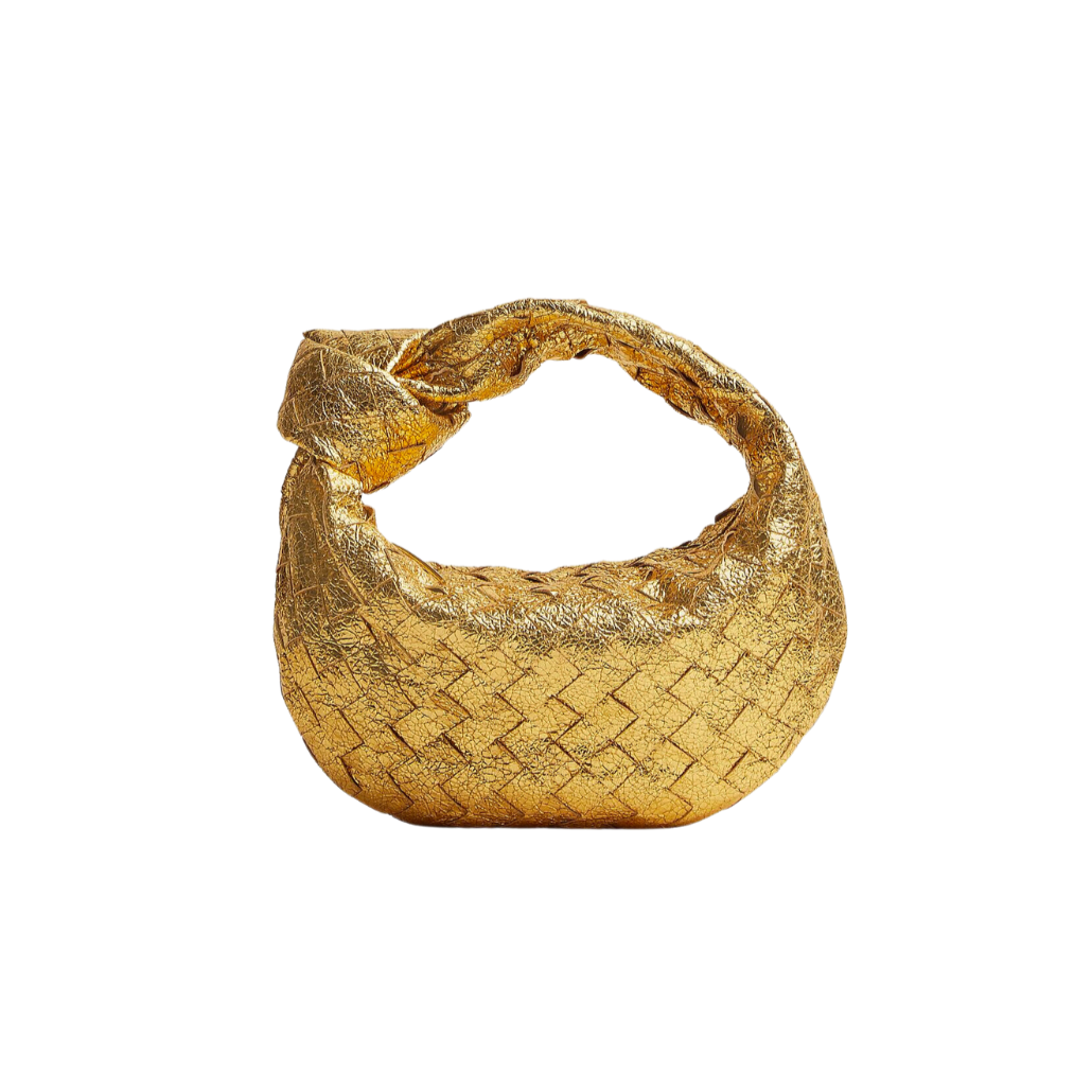 BOTTEGA VENETA MINI JODIE BAG (GOLD)