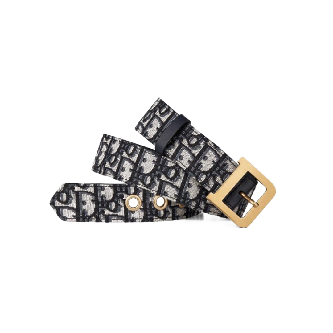 DIOR DIORQUAKE BELT (OBLIQUE BLUE)