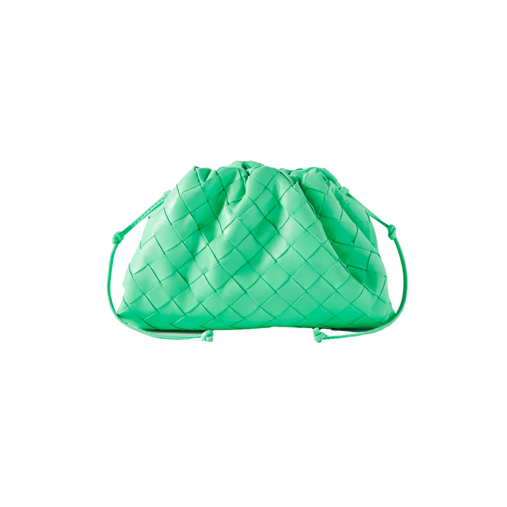 BOTTEGA VENETA MINI WOVEN CLUTCH (MINT)
