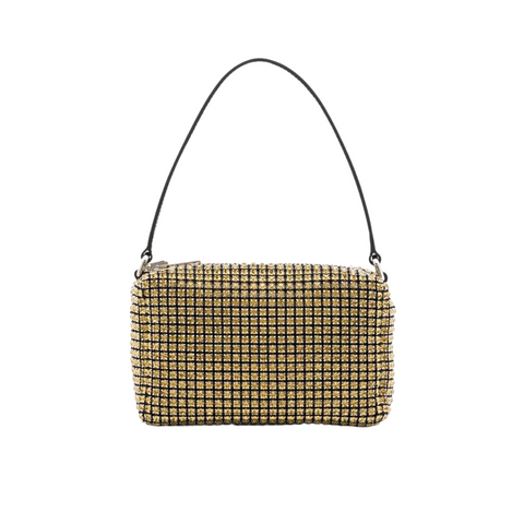 ALEXANDER WANG HEIRESS BAG IN CRYSTAL MESH (YELLOW)