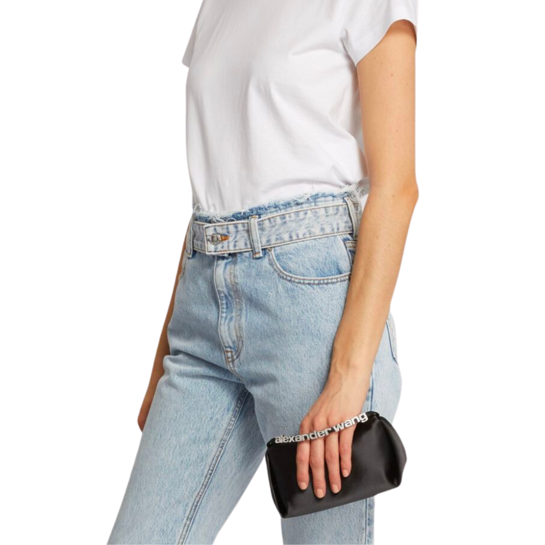 ALEXANDER WANG SATIN MARQUESS MICRO BAG