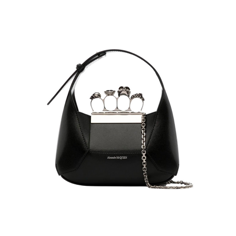 ALEXANDER MCQUEEN MINI JEWELLED LEATHER BAG