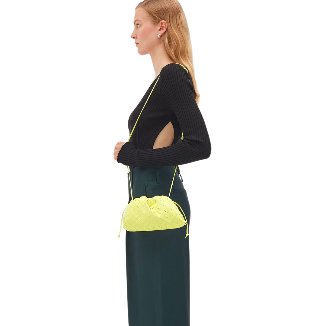 BOTTEGA VENETA MINI WOVEN CLUTCH (LANTERN)